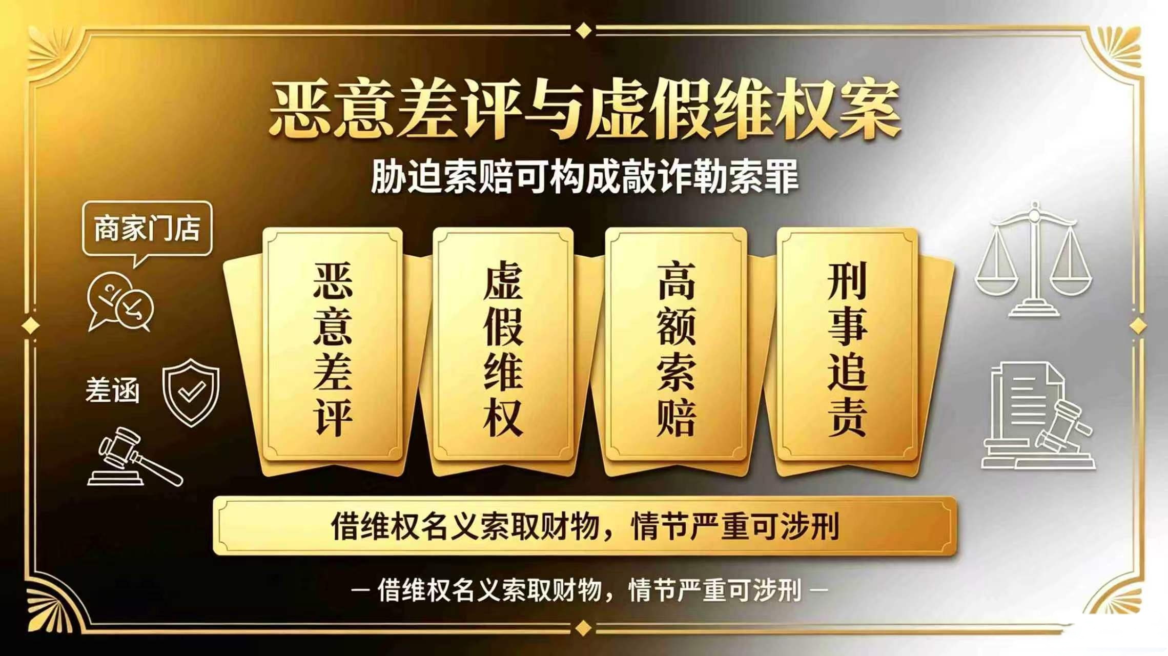 虚假维权、恶意差评”敲诈勒索案